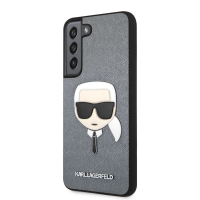Karl Lagerfeld pouzdro PU Saffiano Karl Head grey pro Samsung S901B Galaxy S22