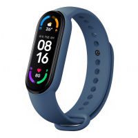 originální výměnný silikonový pásek pro Xiaomi Mi Band 5, Mi Band 6, Mi Band 7 blue, Amazfit band 5