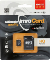 Imro microSDXC Class 10 UHS 3 s adaptérem 64GB 85MB/s