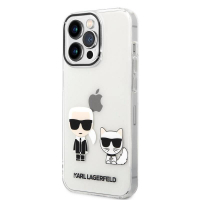 Karl Lagerfeld pouzdro PC/TPU Ikonik Karl & Choupette transparent pro Apple iPhone 14 Pro