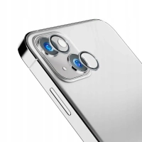 ochranné tvrzené sklo na sklíčko kamery s kovovým rámečkem 3mK pro Apple iPhone 14, 2ks
