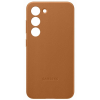 originální pouzdro Samsung Leather Cover brown pro Samsung S916B Galaxy S23 Plus 5G