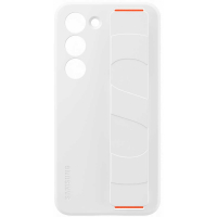 originální pouzdro Samsung Silicone Cover with Strap white pro Samsung S916B Galaxy S23 Plus 5G