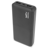 Setty powerbanka SPB-20 20000mAh 2.4A black