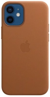 originální pouzdro Apple Leather Case s Magsafe pro Apple iPhone 12 mini - brown