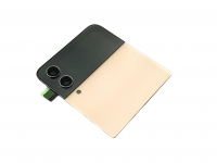 originální kryt baterie vrchní Samsung F721B Galaxy Z Flip4 5G včetně LCD displeje gold