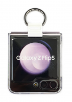 originální pouzdro Samsung Clear Case with Ring Holder pro Samsung Galaxy Z Flip5 5G transparent