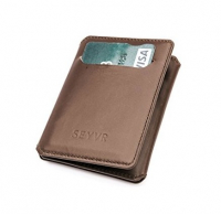peněženka SEYVR s USB powerbankou a konektorem Lightning 1400mAh Brown