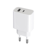 Nabíječka Maxlife MXTC-05 PD3.0/QC4.0 s USB a USB-C výstupem 20W white