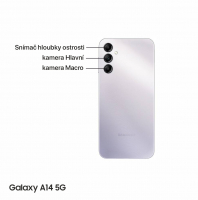 originální kamera zadní hlavní Samsung A146B Galaxy A14 5G 50Mpx + 2Mpx