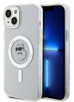 Karl Lagerfeld pouzdro IML Choupette MagSafe transparent pro Apple iPhone 15 Plus