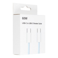 opletený datový kabel Jekod Power Delivery 3A USB-C/USB-C 60W blue 2m