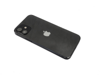 originální kryt baterie Apple iPhone 12 včetně středního rámu a sklíčka kamery black (housing) SWAP - KOSMETICKÁ VADA RÁMU