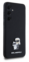 Karl Lagerfeld pouzdro PU Saffiano Metal Karl and Choupette black pro Samsung A356B Galaxy A35 5G