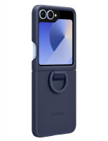 originální pouzdro Samsung Silicone Case pro Samsung F741B Galaxy Z Flip6 5G, F761B Galaxy Z Flip7 FE 5G tmavě modrá