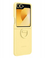 originální pouzdro Samsung Silicone Case pro Samsung F741B Galaxy Z Flip6 5G, F761B Galaxy Z Flip7 FE 5G žlutá
