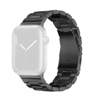 Forcell F-Design FA10 kovový pásek pro Apple Watch Series 1, 2, 3, 4, 5, 6, 7, 8, 9, SE, SE 2 38, 40, 41mm černá