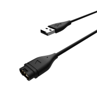nabíjecí kabel Fixed USB-A pro chytré hodinky Garmin Fenix 5, 6, 7, 7X, 8, Epix, Venu 2, 3, 3S, Vivoactive 3, 4, 5 black