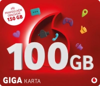 Vodafone SIM Předplacená karta GIGA 100GB + 50GB