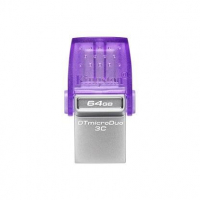 Flash Disk Kingston DataTraveler MicroDuo 3C 64GB USB3.0 / 3.1 DT 200MB/s microUSB / USB-C purple