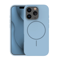 Pouzdro Jekod Silicone Thin Mag Cover blue pro Apple iPhone 16 Pro