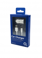 Autonabíječka O2 USB-A 2.4A včetně kabelu MicroUSB bílá 1m