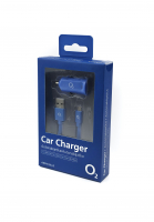 Autonabíječka O2 USB-A 2.4A včetně kabelu MicroUSB modrá 1m