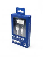 Autonabíječka O2 USB-A 2.4A včetně kabelu Lightning bílá 1m