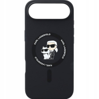 Karl Lagerfeld pouzdro Liquid Silicone Karl and Choupette MagSafe pro Apple iPhone Air černá