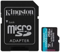 Kingston microSDXC Canvas Go! Plus 256GB 200MB/s 4K včetně adaptéru - ROZBALENO