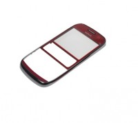 originální přední kryt Nokia Asha 302 red