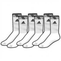 Adidas ponožky TCorpCrewEss3pp - bílé 3 páry vel. 39-42