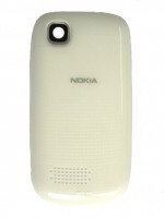 originální kryt baterie Nokia Asha 200 pearl white