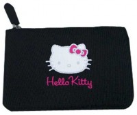 Hello KITTY pouzdro Zipper black HKZILABL