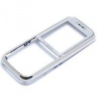 originální přední kryt Nokia 6233 včetně sklíčka LCD silver T-mobile SWAP