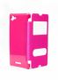 ForCell pouzdro Etui S-View pink pro Sony D2203 Xperia E3 + dárek v hodnotě 49 Kč ZDARMA