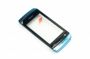 originální přední kryt + dotyková plocha Nokia Asha 305, 306 blue