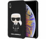 Karl Lagerfeld pouzdro Full Body Iconic Silikonové black pro iPhone XR - 