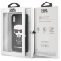 Karl Lagerfeld pouzdro Full Body Iconic Silikonové black pro iPhone XR - 