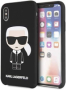 Karl Lagerfeld pouzdro Iconic Full Body Silikonové black pro iPhone X/XS - 