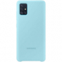 originální pouzdro Samsung EF-PA715TLEGEU Silicone Cover blue pro Samsung A715F Galaxy A71 - 