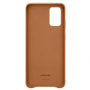 originální pouzdro Samsung Leather Cover brown pro Samsung G985F Galaxy S20 Plus - 