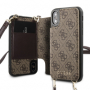 Guess pouzdro 4G Crossbody Cardslot brown pro Apple iPhone X/XS - 