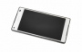 originální LCD display + sklíčko LCD + dotyková plocha Sony E5823 Xperia Z5 compact white + přední kryt black SWAP