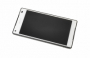 originální LCD displej + sklíčko LCD + dotyková plocha Sony E5823 Xperia Z5 compact white + přední kryt black SWAP
