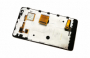 originální LCD displej + sklíčko LCD + dotyková plocha + přední kryt Nokia Lumia 900 black SWAP - 