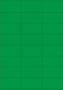 Zelené lepící štítky 70x36 mm, balení 100ks