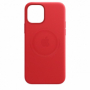 originální pouzdro Apple Leather Case s MagSafe pro Apple iPhone 12, iPhone 12 Pro red - 