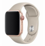 originální výměnný silikonový pásek Apple Sport Band Starlight pro Apple Watch 38mm, 40mm, 41mm - 