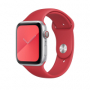 originální výměnný silikonový pásek Apple Sport Band red pro Apple Watch 44mm - 